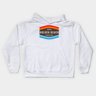 Holden Beach North Carolina Sun Sky Water Kids Hoodie